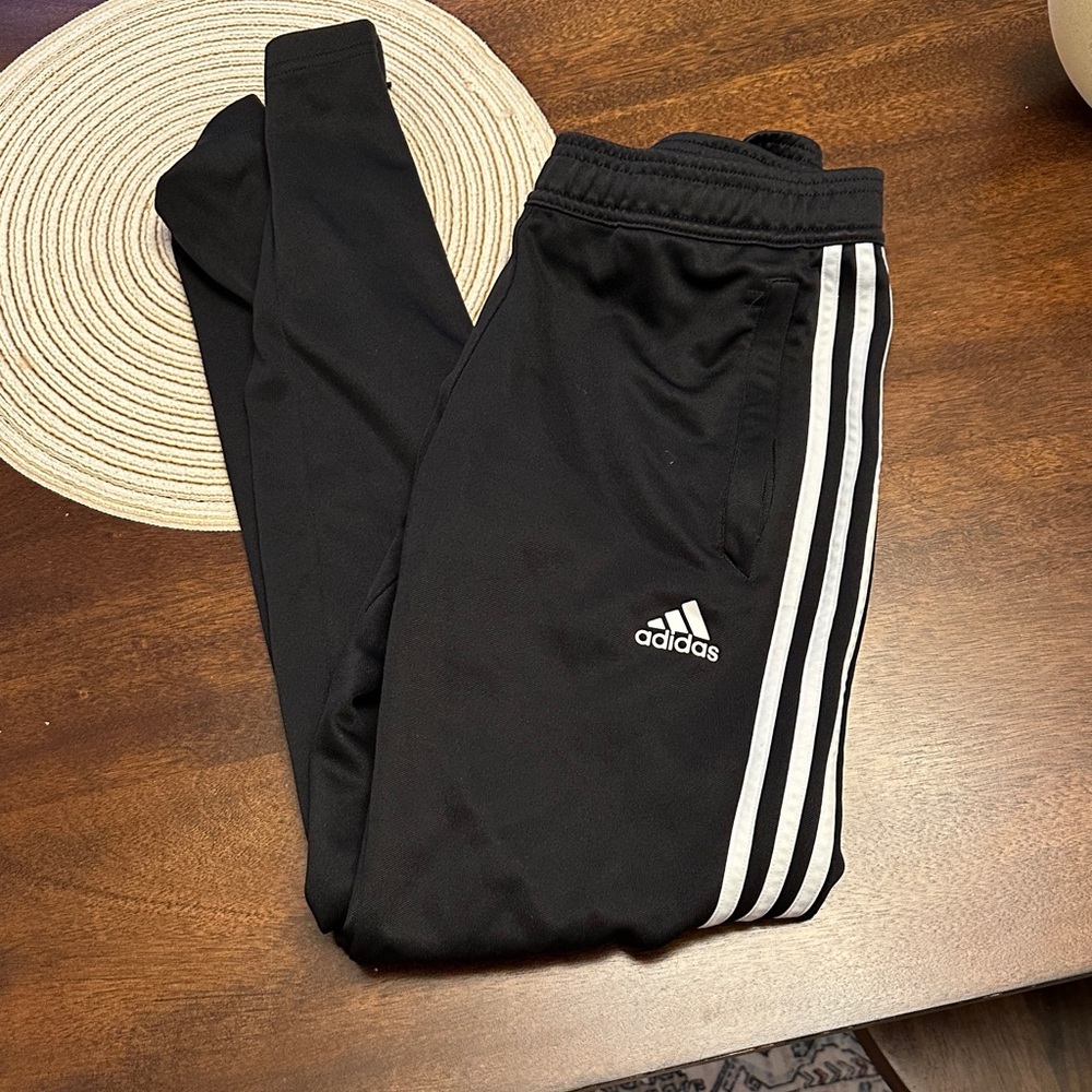 Adidas zipper leg skinny track pants